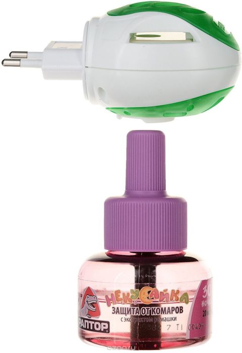 Комплект РАПТОР Некусайка прибор + жидкость от комаров без запаха 30 ночей