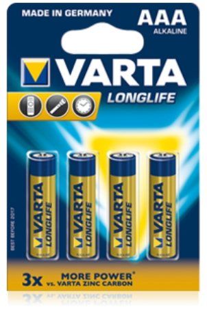 Батарейки Varta Micro Longlife Extra AAA 4шт