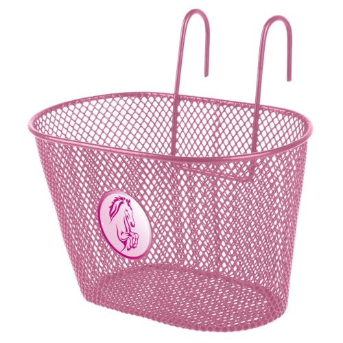 Coș pentru bicicletă M-WAVE pink 24x15x14,5 cm