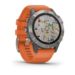 GPS часы навигатор Garmin Fenix 6 Sapphire TiGray with orange band