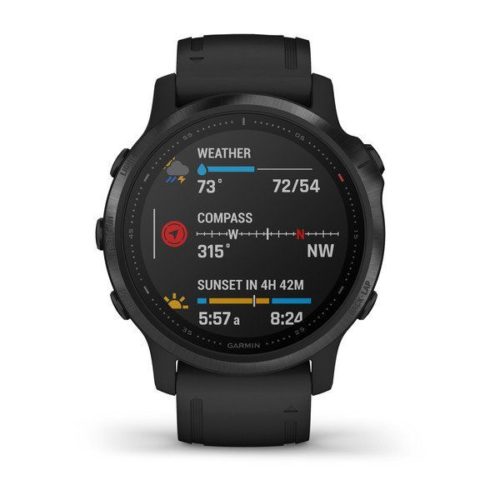 GPS часы навигатор Garmin Fenix 6S Pro Black with black band