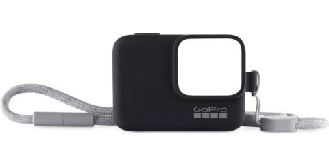 Husă silicon GoPro Sleeve Lanyard Black (ACSST-001)
