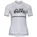Tricou pentru ciclism Odlo Stand-up collar S/S full zip Fujin Print Light Wmn
