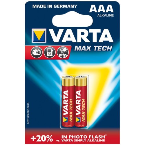 Батарейки Varta MAX TECH AAA 2шт