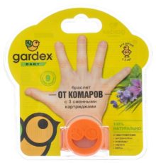 Brățară Gardex Baby от комаров с 3 картриджами
