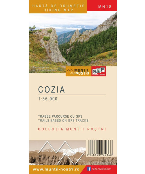 Туристическая карта "Muntii Cozia"