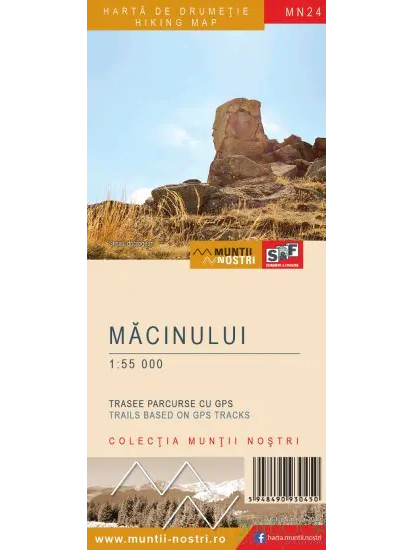 Туристическая карта "Muntii Macinului"