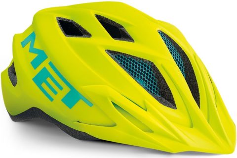 Велосипедный шлем Met Crackerjack Matt fluo yellow matt