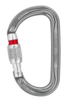 Карабин Petzl AmD Screw-Lock для активного отдыха, туризма, восхождения, горного туризма и путешествий в спортивной экипировке и одежде
