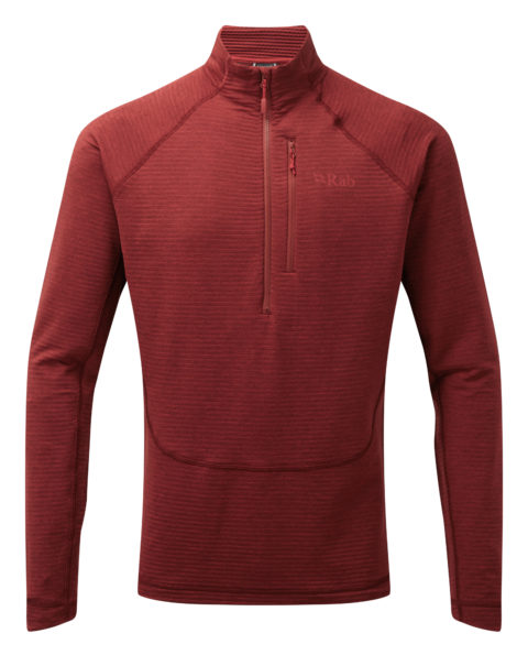 Tricou termic Rab Filament Pull-On Mns oxblood red