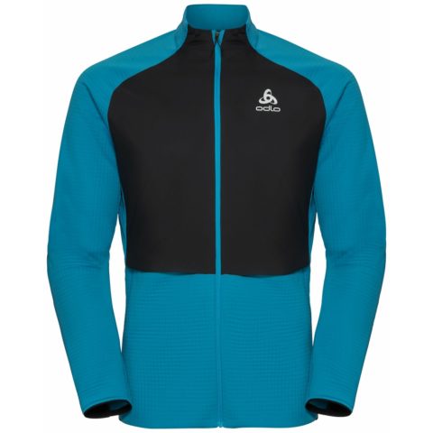 Флисовая куртка Odlo Sesvenna Hybrid S-Thermic full-zip Mns stunning blue/black