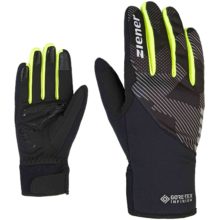 Перчатки Ziener Dagur GTX Inf Touch для активной жизни, снаряжения для походов, альпинизма и путешествий, серо-черный камуфляж