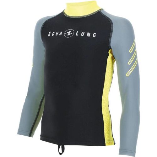 Футболка Aqualung Rashguard JR lime grey