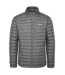 Изображение куртки Rab Microlight Mns Graphene для активного отдыха, путешествий, горных походов и восхождений, подходящей для онлайн магазина одежды и обуви для активной жизни