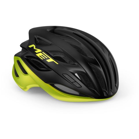 Велосипедный шлем Met Estro Mips black lime yellow metalic