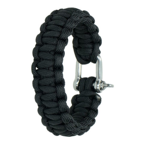 Браслет Highlander Paracord bracelet with shackle black