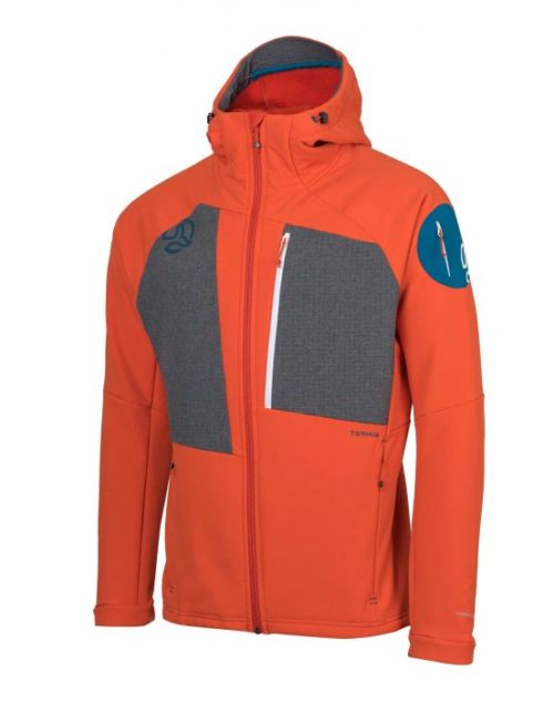 Куртка Ternua Lekko Hard Hood Mns orange red