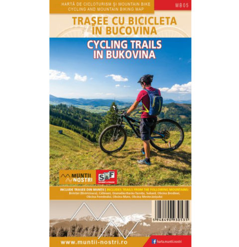 Туристическая карта "Trasee cu bicicleta Bucovina"