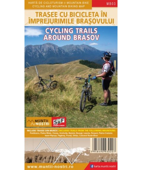 Туристическая карта "Trasee cu bicicleta in imprejurimile Brasovului"