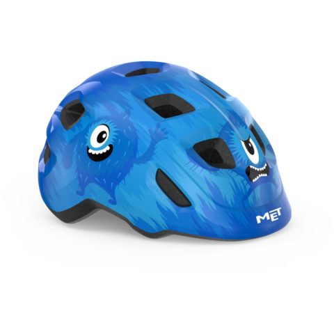 Велосипедный шлем Met Hooray blue monsters glossy