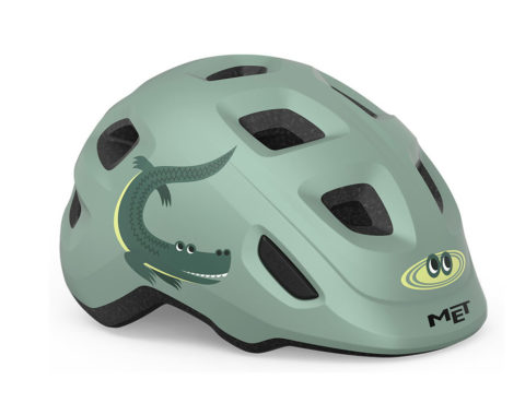 Велосипедный шлем Met Hooray teal crocodile glossy