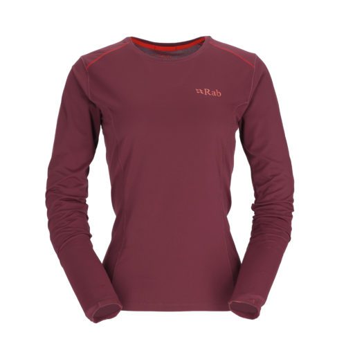 Термофутболка Rab Force LS Tee Wmn deep heather
