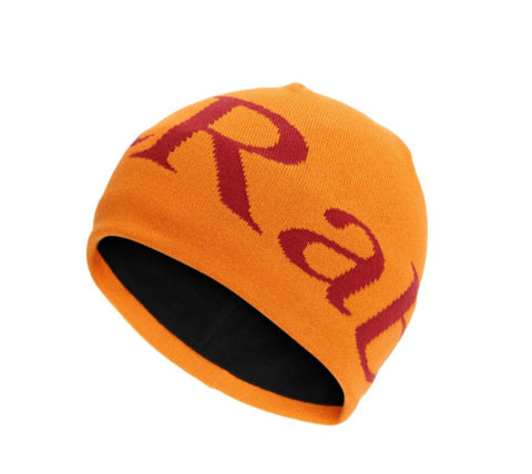 Шапка Rab Logo Beanie Marmalade/Oxblood Red