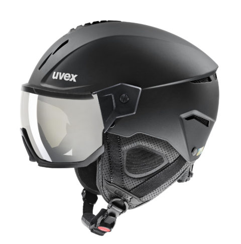 Горнолыжный шлем Uvex Instinct Visor black mat