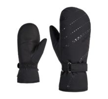 Варежки Ziener Korvana черные для активного отдыха, туризма, альпинизма и путешествий, одежда и обувь для походов и армейского стиля