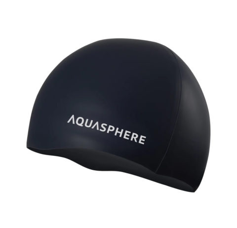 Шапочка для плавания Aqua Sphere Plain Silicone Cap Black White