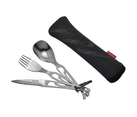Набор столовых приборов Baladeo cutlery set Basecamp black