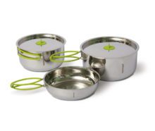 Портативный набор кастрюль Pinguin Duo steel S для активного отдыха, путешествий и кемпинга, идеально подходит для походов и путешествий в интернет-магазине товаров для активной жизни