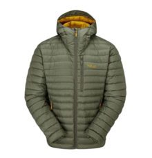 Пуховик Rab Microlight Alpine Down Mns светло-хаки для активного отдыха и путешествий, одежда для хайкинга и альпинизма в онлайн магазине товаров для активной жизни
