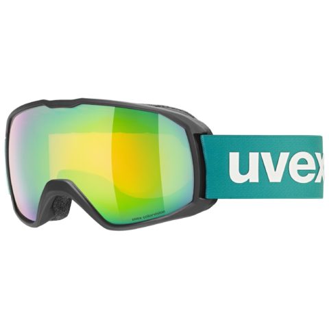 Горнолыжная маска Uvex Xcitd CV black matt SL/green-orange
