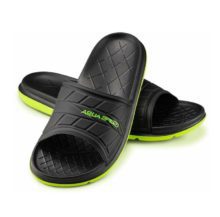 Тапочки для активного отдыха и путешествий Spokey Aqua Speed Aspen черно-зеленые для туризма и походов, обувь и аксессуары для outdoor спортивных занятий