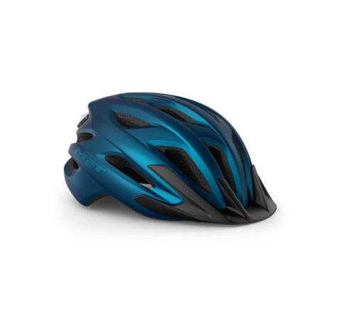 Велосипедный шлем Met Crossover blue metallic