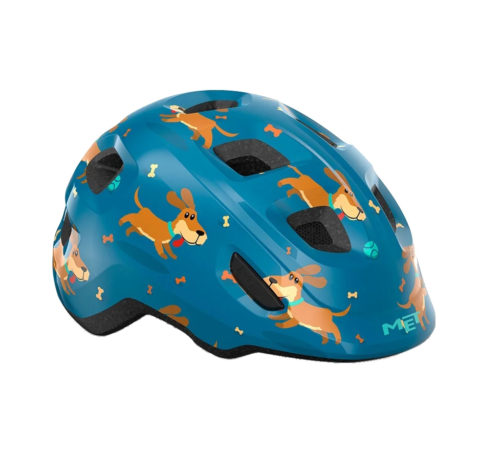 Велосипедный шлем Met Hooray blue teckel glossy