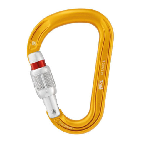 Carabinieră Petzl Attache Screw Lock yellow