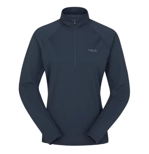 Термофутболка Rab Pulse LS Zip Wmn tempest blue