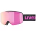Горнолыжная маска Uvex Pwdr FM black matt dl/pink-clear