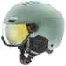 Горнолыжный шлем Uvex Wanted visor oxid green matt