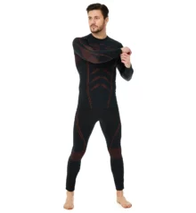 Термобелье Viking Rocket мужское черно-оранжевое для активного отдыха, походов, туристического снаряжения, обуви и одежды для путешествий