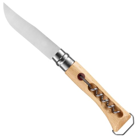 Нож Opinel Stainless Steel Corkscrew Bottle Opener Nr.10