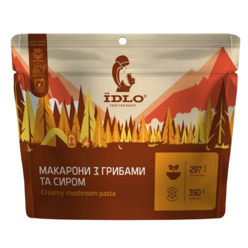 Макароны с грибами и сыром IDLO