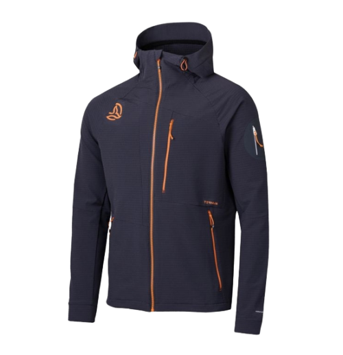 Батник Ternua Torsen Hard Hood Mns whales grey