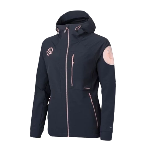 Батник Ternua Torsen Hard Hood Wmn whales grey