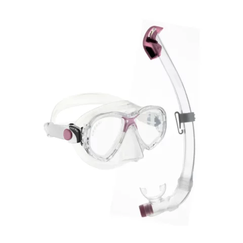 Комплект Cressi-Sub Marea Junior + Seal Dry Combo clear pink