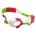 green white red