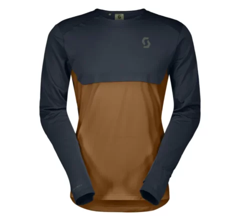 Футболка Scott Endurance Tech LS Mns dark blue/bread brown