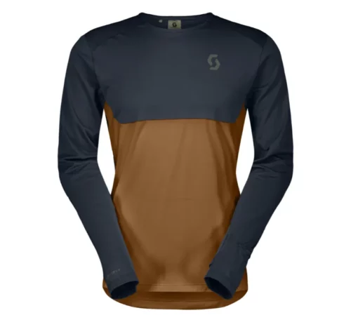 Футболка Scott Endurance Tech LS Mns dark blue/bread brown
